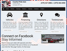 Tablet Screenshot of countryprideautos.com